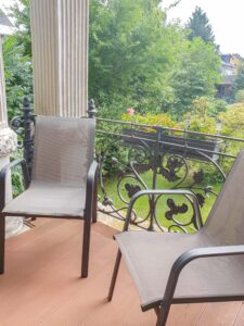 Ferienwohnung Villa Panther in Ehrenfriedersdorf, Erdgeschoss: Balkon